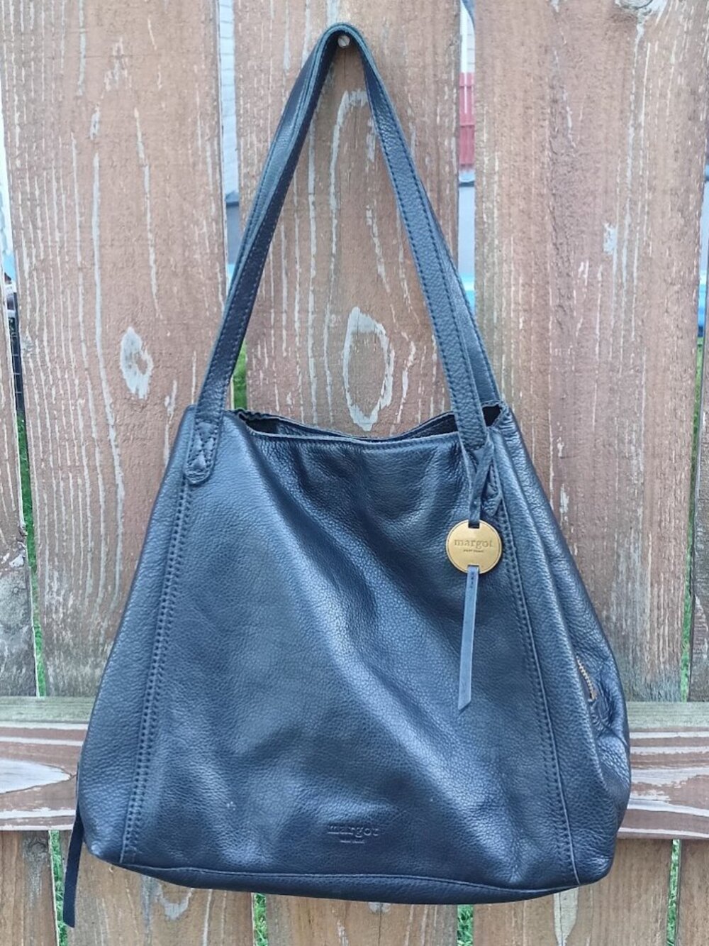 Margot New York Marcy Leather Tote Bag